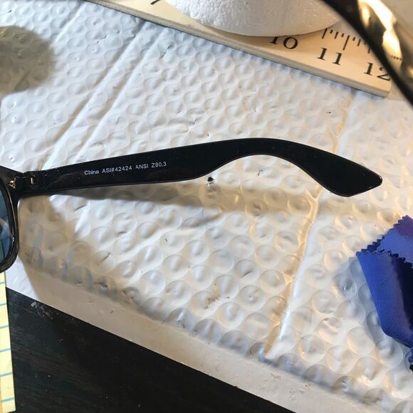 BLACK SUNGLASSES FRAMES ONLY STYLISH - Picture 5 of 8